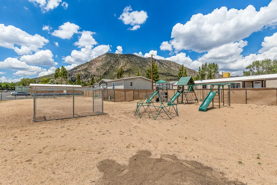 Colony playground with Mt. Elden behind it