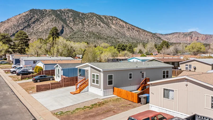 A new home on E Dean Ave with Mt. Elden behind