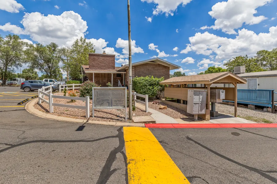 The community office at Colony, with the Colony mailboxes out front